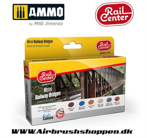 AMMO.R-1023 Rail Center - Metal Bridges - 6 x 15 ml